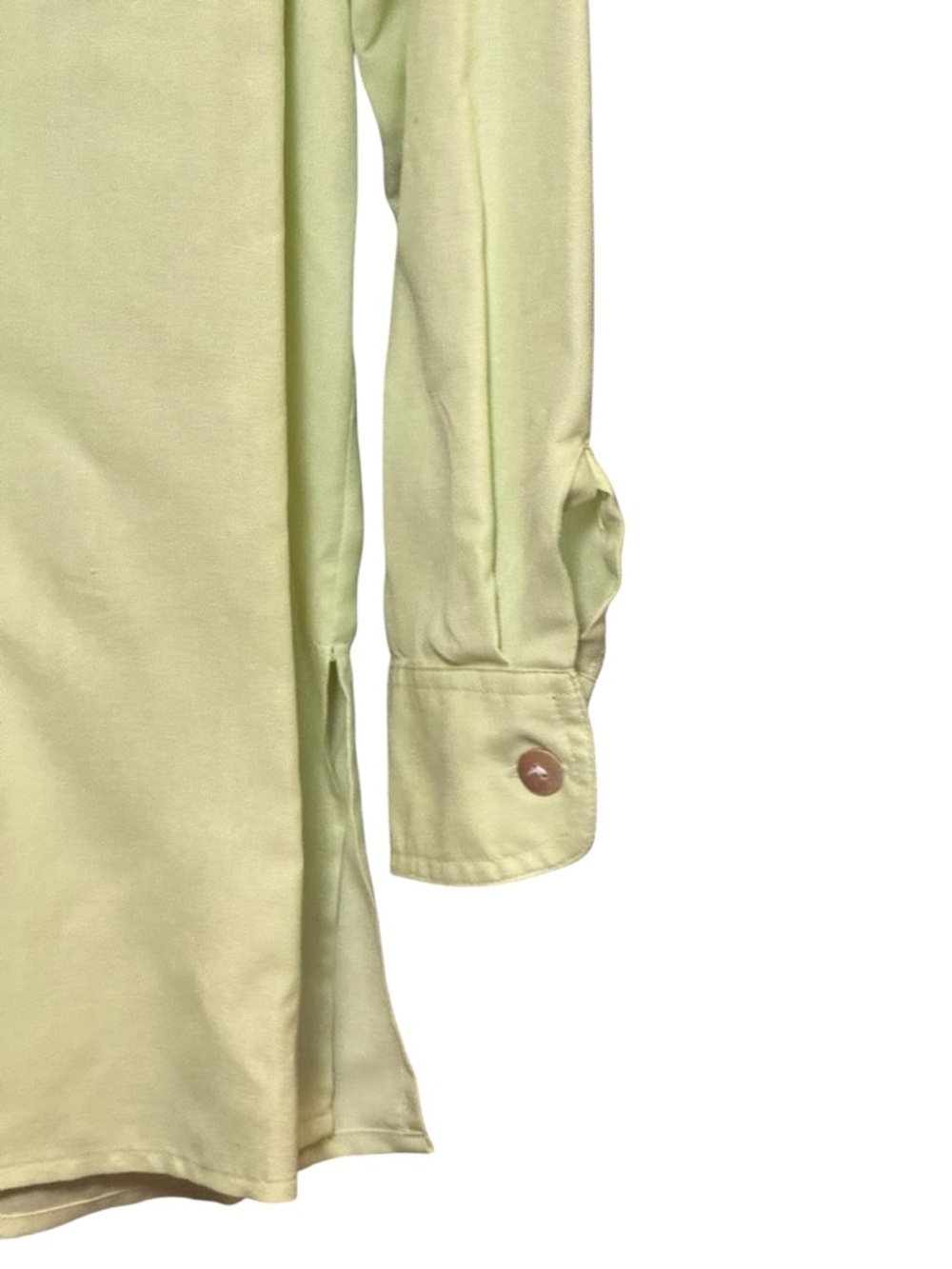 Innovation Sport 100% Silk Button Down Shirt Spring Green S Lightweight Blouse - Picture 4 of 7